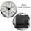 Miniature Quartzs Movement Clock Insert 80mm Round Face Arabic 6