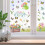 9 Sheets Spring Theme Window Sticker Double Sided Reusable Decal 13