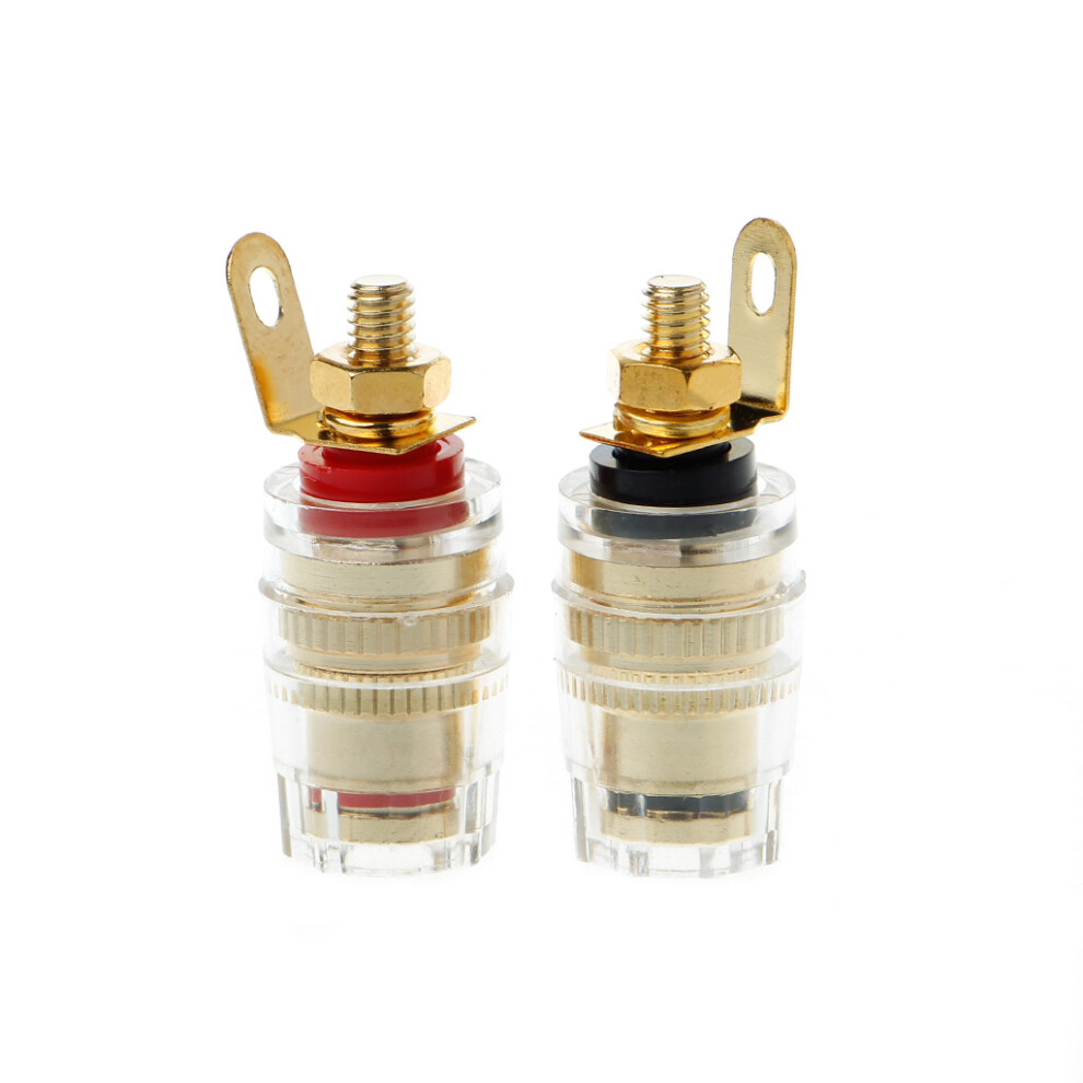 2Pcs 4Mm Banana Plugs Female Jack Socket Plug Wire Connector 7732000145766