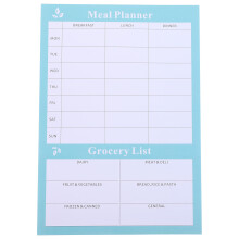 Agenda Food Ernährungsplaner Mit Einkaufsliste 25,3 X 17,8 Cm Blau