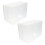 2Stk Transparente Aufbewahrungsbox Polling Container Organizer 5