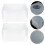 2Stk Transparente Aufbewahrungsbox Polling Container Organizer 3