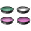 1 Set/4 . Tragbares Kameraobjektiv Filter Set 7