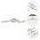 4 Stuks Metalen Knopen Kleding Accessoires 6