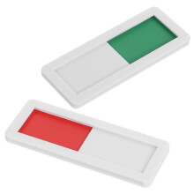 2 Signage Deurplaat Push Groen En Rood Indicator Praktisch