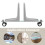 Room Divider Screen Holder Minimalistisch Ontwerp 1 Stuk 7