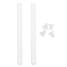 Undermount Lade Glijders Wit 1 Set 7,3x0,6x0,3 Inch Plastic Gebruik