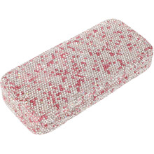 Eye Glass Tragetasche Groß Echtglas Sonnenbrille Organizer Rosa