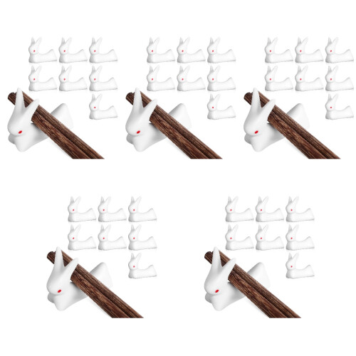 40 Keramik Hase Essstäbchenhalter 2
