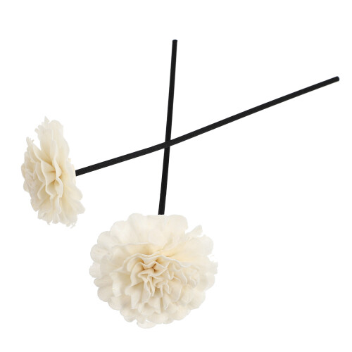 2Pz Bastoncini Aromatici Pe Bianco Con Fiore Per Diffusore Ambientale