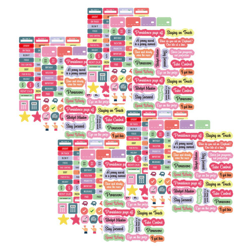 Writable Label Planner Sticker Elegantes Design 15er Pack
