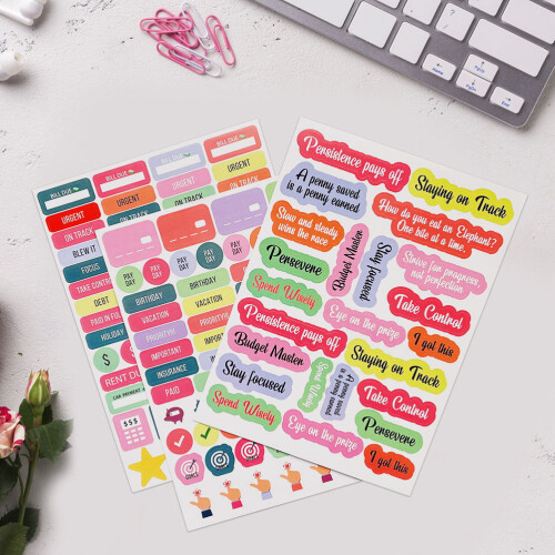 Writable Label Planner Sticker Elegantes Design 15er Pack 2