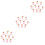 Set Aus 3 Geburtstagskerzen Kinderkerzen Toppers 5
