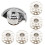 Leere Spulen Silber 1 Set 0,8x0,4 Zoll 7