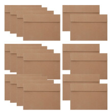 100 Quadratische Einladungsbriefe Aus Kraftpapier Umschläge