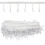 Window Decoration Polyester Garn Anhänger Quaste Weiß 5