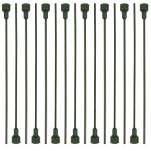 15St Groene Verlengbare Bloemstelen Van PVC Voor Bloemstukken En DIY