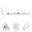 Curtain Accessories Track Installation Kit Ceiling Curtain Rail 4