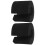 2 Deurstopper Foam Sluitclip Bumper Klemscherm Zwart 1