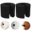 2 Deurstopper Foam Sluitclip Bumper Klemscherm Zwart 9