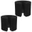 2 Deurstopper Foam Sluitclip Bumper Klemscherm Zwart 11
