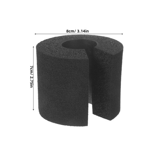 2 Deurstopper Foam Sluitclip Bumper Klemscherm Zwart 1
