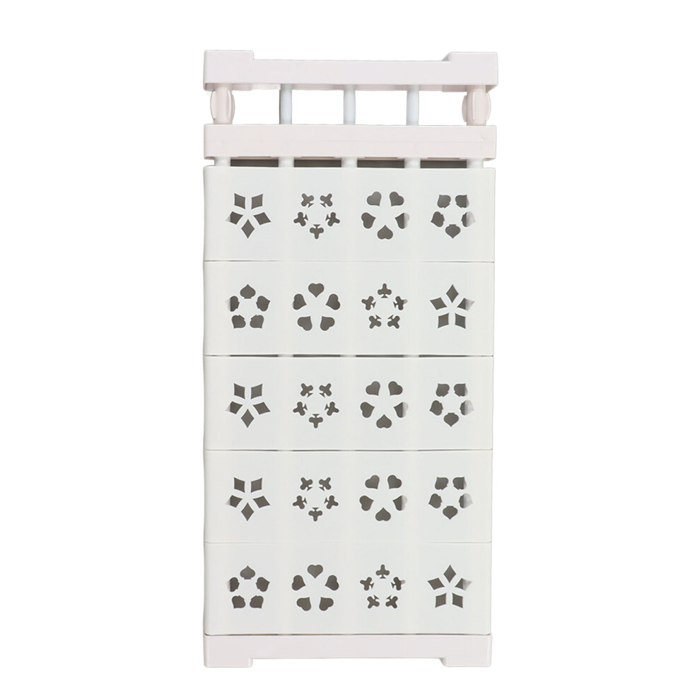 Expandable Wardrobe Tension Shelf 24Cm X 50Â80Cm No-Drill Organizer White 8451353857407