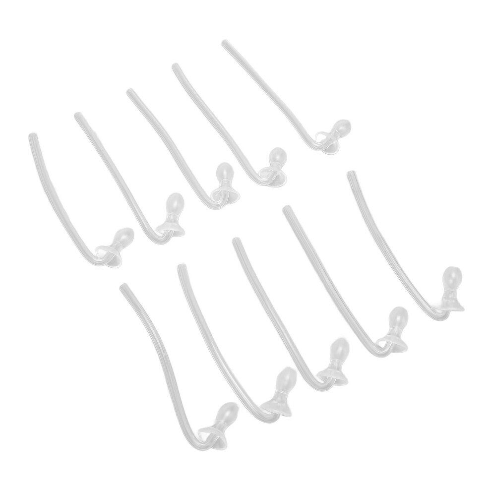 10pcs Silicone Hearing Dome Set with Tube for Sound Amplifier Large