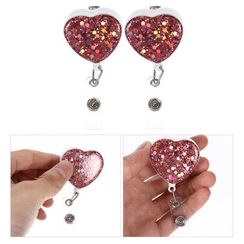 2 Love Button Für Abzeichenhalter Klammern 1