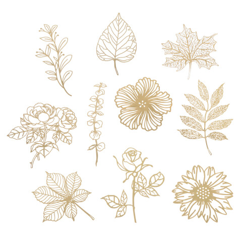 Hollow Lace Papier Scrapbook Gold 10