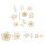 Hollow Lace Papier Scrapbook Gold 10 11