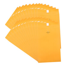 50 Grußkarten Mit Schnallenverschluss 22,90x15,20x0,10cm Gold