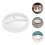 Raindrops Dip Und Chips Servierplatte Weiß Pack 7