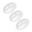 Raindrops Dip Und Chips Servierplatte Weiß Pack 4