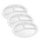 Raindrops Dip Und Chips Servierplatte Weiß Pack 11