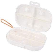 Pillendose Mini PP Weiß Für Unterwegs