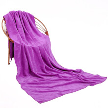 Badehandtuch Lila Polyester 1Stk 70,9x31,5 Zoll
