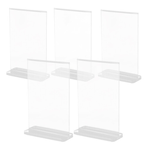 5 Acryl Displayständer Für Schilder Transparent 1