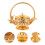 1Ensemble Pot De Condiments En Verre Fer Pour Usage 4