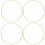 4Stk Windspiele Ring Macrame Reifen Metallhandwerk 1