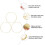 4Stk Windspiele Ring Macrame Reifen Metallhandwerk 6