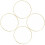 4Stk Windspiele Ring Macrame Reifen Metallhandwerk 10