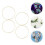 4Stk Windspiele Ring Macrame Reifen Metallhandwerk 11