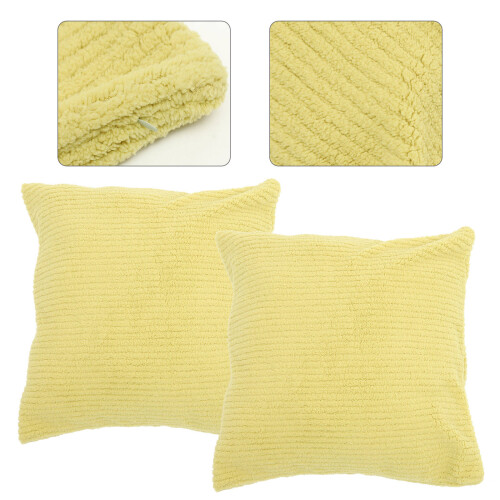 Sofa Kissenbezug Khaki Polyester 2er Set 2