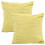 Sofa Kissenbezug Khaki Polyester 2er Set 2