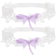 Veil Comb Für Frauen Perlenschleife Strumpfhalter Set 2-teilig