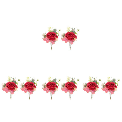 8 -Blumen Simulation Blumen Brautstrauß Anstecker 1