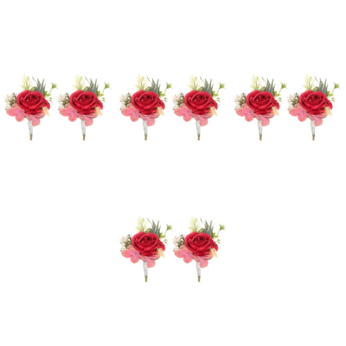 8 -Blumen Simulation Blumen Brautstrauß Anstecker 2