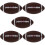 5Pcs Assorted Inflatable Rugby Toys PVC Material Durable 10
