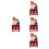4Stk Holz Weihnachtskalender Blöcke Tischdekoration 8